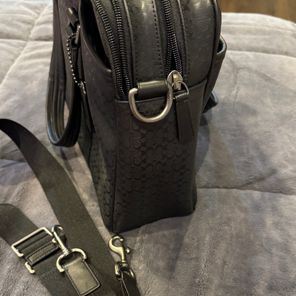Coach Black Patterned Men's Briefcase - Picture 12 of 16